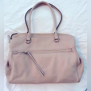 Kate Spade Blush Shoulder Bag with Structured Design - Gently used